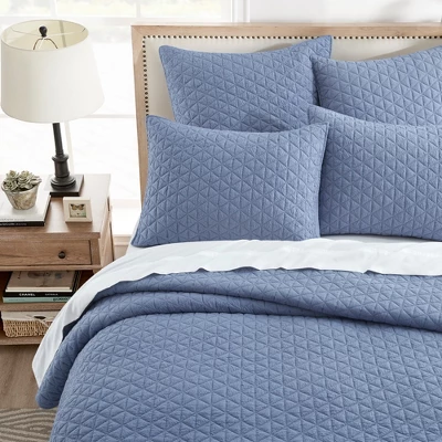 Rowan Blue Euro Sham 2pk - Levtex Home 1 Rowan Blue Euro Sham 2pk - Levtex Home