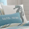 Blue Maui Decorative Seahorse Pillow - Levtex Home