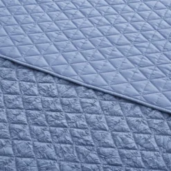 Rowan Blue Quilted Throw - Levtex Home -CozyNest Sales Store GUEST 0fd972c4 9c59 4377 b1c1 e1a44344dfde