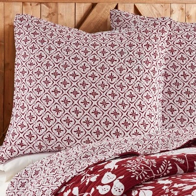 Oscar & Grace Bretton Woods Holiday Euro Sham Set - Two Euro Shams - Levtex Home 1 Oscar & Grace Bretton Woods Holiday Euro Sham Set - Two Euro Shams - Levtex Home