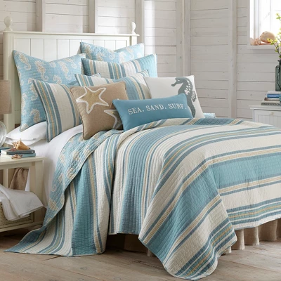 Blue Maui Quilt Set - Levtex Home 5 Blue Maui Quilt Set - Levtex Home - Image 5