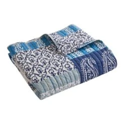 Chandra Printed Patchwork Quilted Throw - Levtex Home -CozyNest Sales Store GUEST 288e33dd 0ea5 4a57 b5c6 5511080a6225