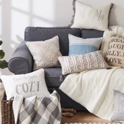 Perla Grey Mr. & Mrs Decorative Pillow - Levtex Home 5 Perla Grey Mr. & Mrs Decorative Pillow - Levtex Home -CozyNest Sales Store GUEST 2e563492 053e 4dbf 8bd4 98adcdb42a11