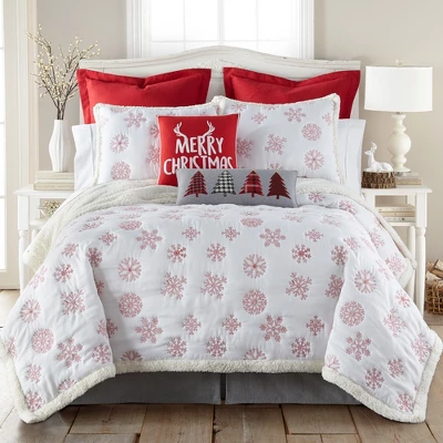 Red Snowflake Holiday Quilt Set - Levtex Home 6 Red Snowflake Holiday Quilt Set - Levtex Home - Image 6