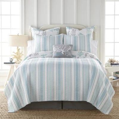 Cape Coral Quilt And Pillow Sham Set - Levtex Home 1 Cape Coral Quilt And Pillow Sham Set - Levtex Home