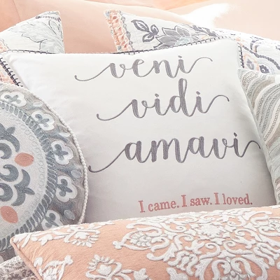 Darcy Veni Vidi Decorative Pillow - Levtex Home 1 Darcy Veni Vidi Decorative Pillow - Levtex Home