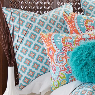 Majestic Euro Sham Set - Set Of Two - Levtex Home 1 Majestic Euro Sham Set - Set Of Two - Levtex Home