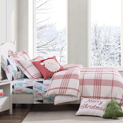 Peppermint Plaid Duvet Cover Set - Levtex Home 2 Peppermint Plaid Duvet Cover Set - Levtex Home - Image 2