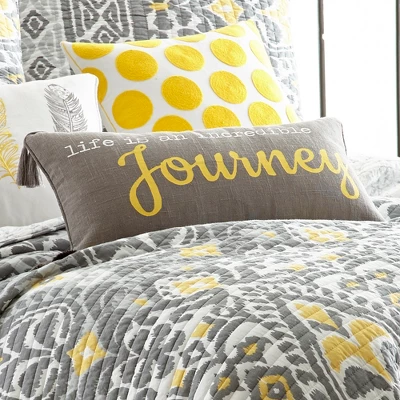 Taryn Gray Journey 12x24 Pillow - Levtex Home 1 Taryn Gray Journey 12x24 Pillow - Levtex Home