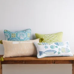 Ocean Springs Embroidered Fish Decorative Pillow - Levtex Home -CozyNest Sales Store GUEST 68d6612f 3846 4948 80f8 7d71a84f0573