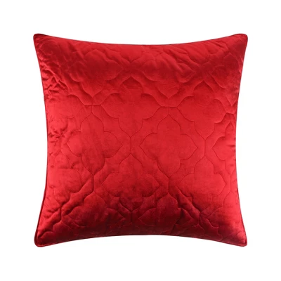 BH Caserta Velvet Red Sham - Levtex Home 3 BH Caserta Velvet Red Sham - Levtex Home - Image 3