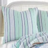 Deep Sea Multicolored Euro Sham Set - Two Euro Shams - Levtex Home