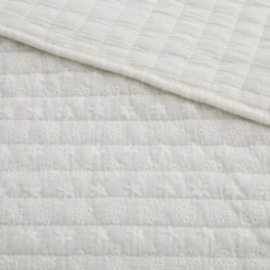 Eyelet Cream Quilted Throw - Levtex Home 5 Eyelet Cream Quilted Throw - Levtex Home -CozyNest Sales Store GUEST 6c311be8 8262 44fe 88d1 3174d8f4b8ed