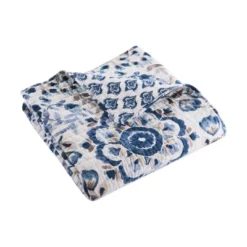 Lorrance Blue Quilted Throw - Levtex Home -CozyNest Sales Store GUEST 6c660952 108e 4ef4 8cb2 f65323441909