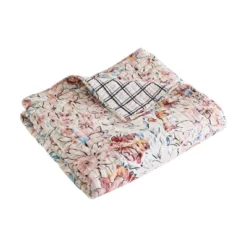 Leonora Pink Quilted Throw - Levtex Home -CozyNest Sales Store GUEST 6db57e1a e9d0 4cfe a548 6a5814ffd749