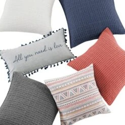 Mills Waffle Adobe Square Pillow - Levtex Home -CozyNest Sales Store GUEST 6f3890e1 ea80 4811 8757 07572b306828