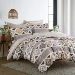 Santa Fe Duvet Set - Grey, Cream & Tan - Levtex Home -CozyNest Sales Store GUEST 777d9b28 b251 4574 ac68 2c9e3d188885