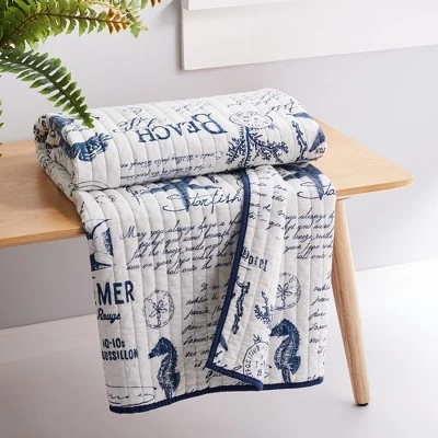 Beach Life Quilted Throw - Levtex Home 1 Beach Life Quilted Throw - Levtex Home