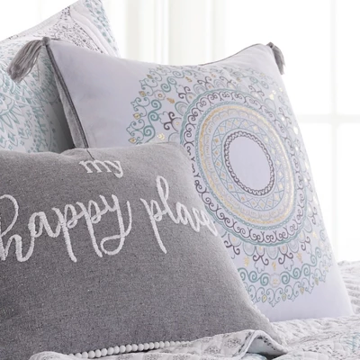 Shutters Blue Decorative Pillow - Levtex Home 1 Shutters Blue Decorative Pillow - Levtex Home