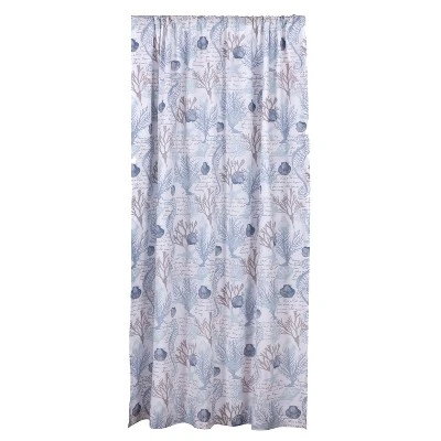 Galapagos Lined Shower Curtain With Grommets - Levtex Home 2 Galapagos Lined Shower Curtain With Grommets - Levtex Home - Image 2