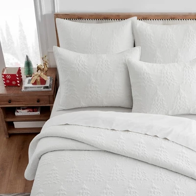 O Christmas Tree White Bedspread Set - Levtex Home 2 O Christmas Tree White Bedspread Set - Levtex Home - Image 2