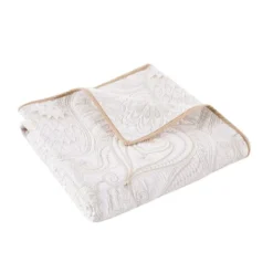 Perla White Quilted Throw - Levtex Home -CozyNest Sales Store GUEST 89a58e8f 76ee 45a5 a5fa d69c7456a226