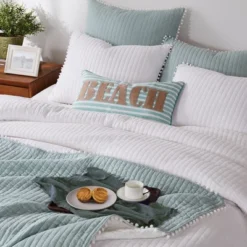 Pom Pom Slate Euro Sham - Levtex Home -CozyNest Sales Store GUEST 97a71231 9e0e 49c7 a7fe dcb96a8f565e