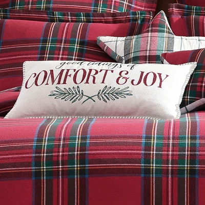 Spencer Plaid Comfort & Joy Pillow -Levtex Home