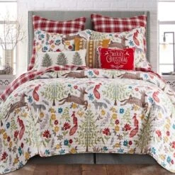 Folk Deer Holiday Quilt Set - Levtex Home -CozyNest Sales Store GUEST 9f9e1ffa 1a40 4ec6 ad54 6b3b15c18b97