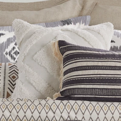 Santa Fe Cream Textured Pillow - Levtex Home 1 Santa Fe Cream Textured Pillow - Levtex Home