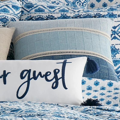 Lillian Chenille Pieced Decorative Pillow - Levtex Home 1 Lillian Chenille Pieced Decorative Pillow - Levtex Home