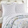 Apolonia Botanical Floral Quilted Euro Sham - 2pk - Villa Lugano By Levtex Home