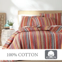 Uluru Stripe Quilt And Pillow Sham Set - Levtex Home 9 Uluru Stripe Quilt And Pillow Sham Set - Levtex Home -CozyNest Sales Store GUEST a53e125c d6b2 4314 b750 a4af84b7e592