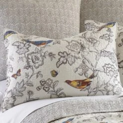 Mockingbird Toile Quilt And Pillow Sham Set - Levtex Home 9 Mockingbird Toile Quilt And Pillow Sham Set - Levtex Home -CozyNest Sales Store GUEST a7a8f9c0 e004 425c 87b7 4a97f7cb33c9
