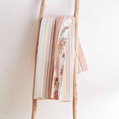 Brighton Coral Throw - One Quilted Throw - Levtex Home 2 Brighton Coral Throw - One Quilted Throw - Levtex Home - Image 2