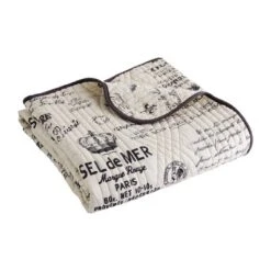 Histoire Script Quilted Throw - Levtex Home 5 Histoire Script Quilted Throw - Levtex Home -CozyNest Sales Store GUEST ab0430d0 1029 4622 899a e3a0e0db2709