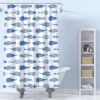 Catalina Fish Lined Shower Curtain With Grommets - Levtex Home