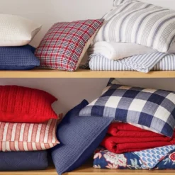 Mills Waffle Bright White Square Pillow - Levtex Home -CozyNest Sales Store GUEST b45d6d73 8396 4e19 8b55 6cf5cf650f01