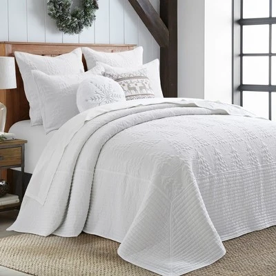 O Christmas Tree White Bedspread Set - Levtex Home 1 O Christmas Tree White Bedspread Set - Levtex Home