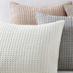 Mills Waffle Square Decorative Pillow - Levtex Home -CozyNest Sales Store GUEST c56e7b94 ddb8 4586 bb43 884bcac6f638