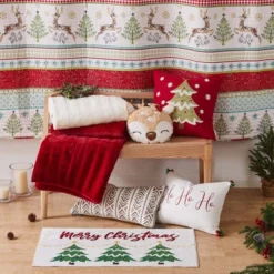 Comet & Cupid Holiday Decorative Pillow Beige - Merry & Bright -CozyNest Sales Store GUEST ce754c55 daa6 4daa 81d3 a259692d1021