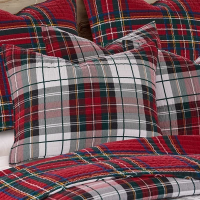 Spencer Plaid King Sham 2pk - Levtex Home 1 Spencer Plaid King Sham 2pk - Levtex Home