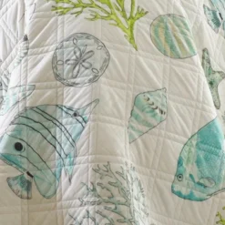 Biscayne Quilt Set - Teal, Green, Aqua - Levtex Home 10 Biscayne Quilt Set - Teal, Green, Aqua - Levtex Home -CozyNest Sales Store GUEST d2f7b75a 715c 44b3 afc2 cae641e553d6