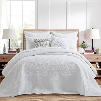 O Christmas Tree White Bedspread Set - Levtex Home 7 O Christmas Tree White Bedspread Set - Levtex Home - Image 7