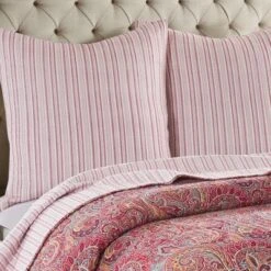 Kimpton Red Euro Set - Two Euro Shams - Levtex Home