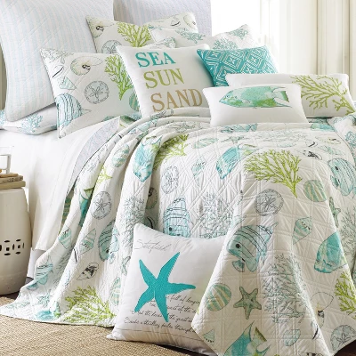 Biscayne Quilt Set - Teal, Green, Aqua - Levtex Home 6 Biscayne Quilt Set - Teal, Green, Aqua - Levtex Home - Image 6
