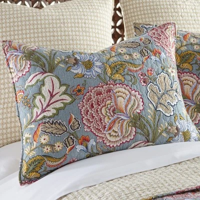 Calafel Floral Quilt And Pillow Sham Set - Levtex Home 3 Calafel Floral Quilt And Pillow Sham Set - Levtex Home - Image 3