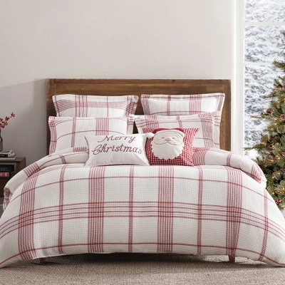 Peppermint Plaid Duvet Cover Set - Levtex Home 1 Peppermint Plaid Duvet Cover Set - Levtex Home