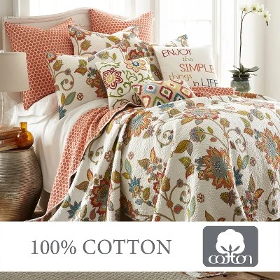 Clementine Quilt And Pillow Sham Set - Levtex Home 3 Clementine Quilt And Pillow Sham Set - Levtex Home - Image 3